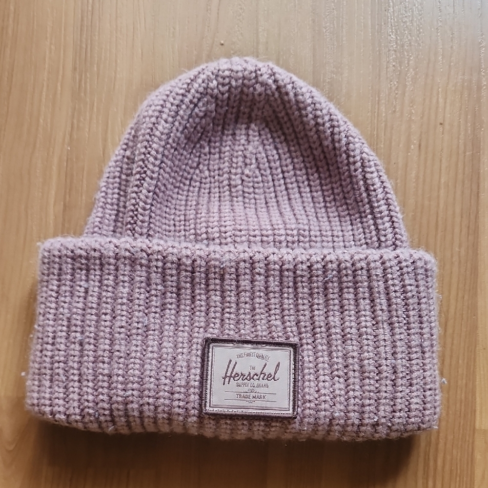 Herschel Pink Knit Beanie